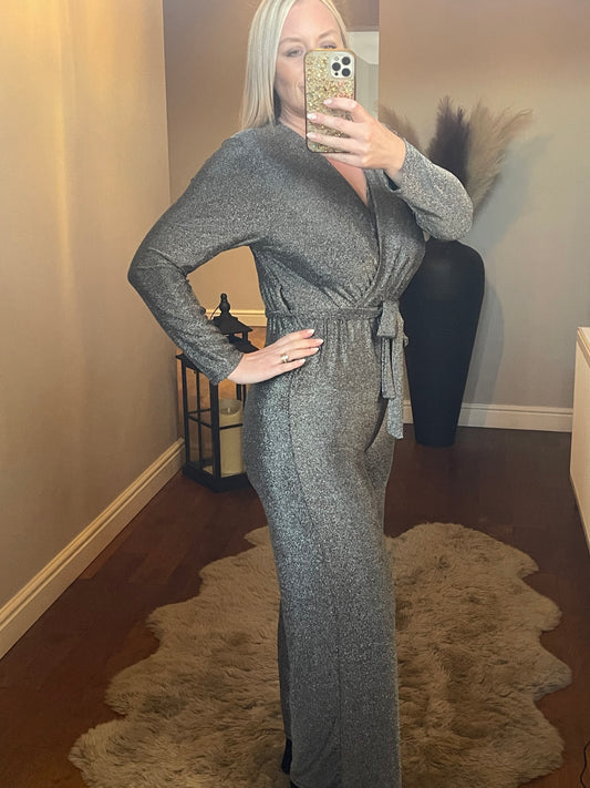 Sparkle Jumpsuit - Silver