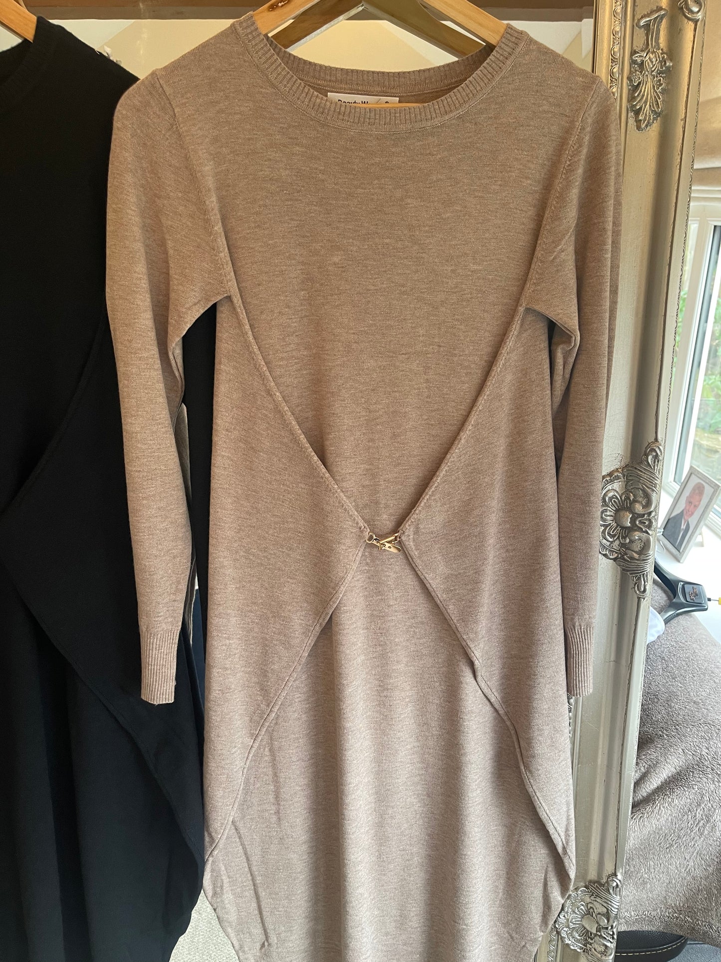 Zoe Jumper Dress - Stone