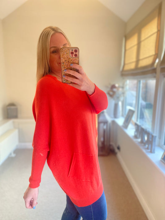 Tess Jumper - Coral