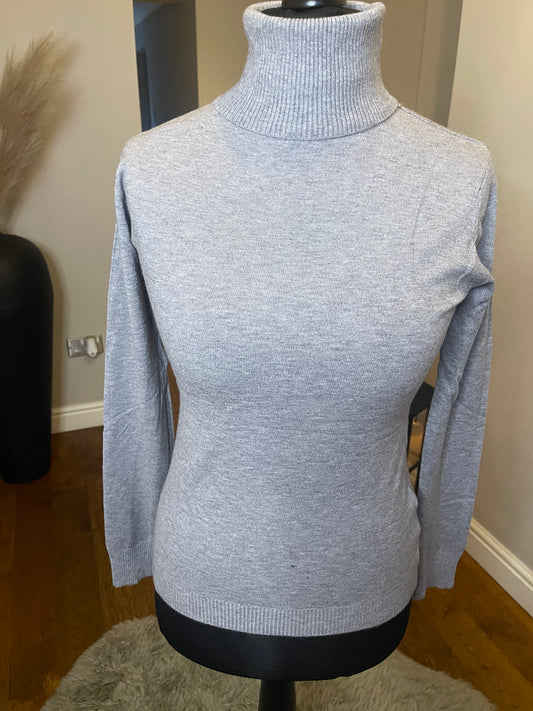 Basic Polo Knit - Grey