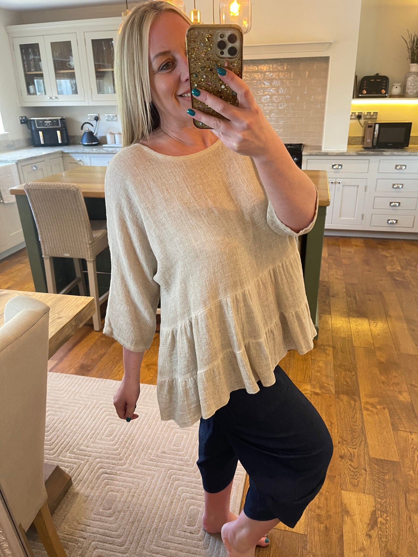 Sandie - Linen Look Tops