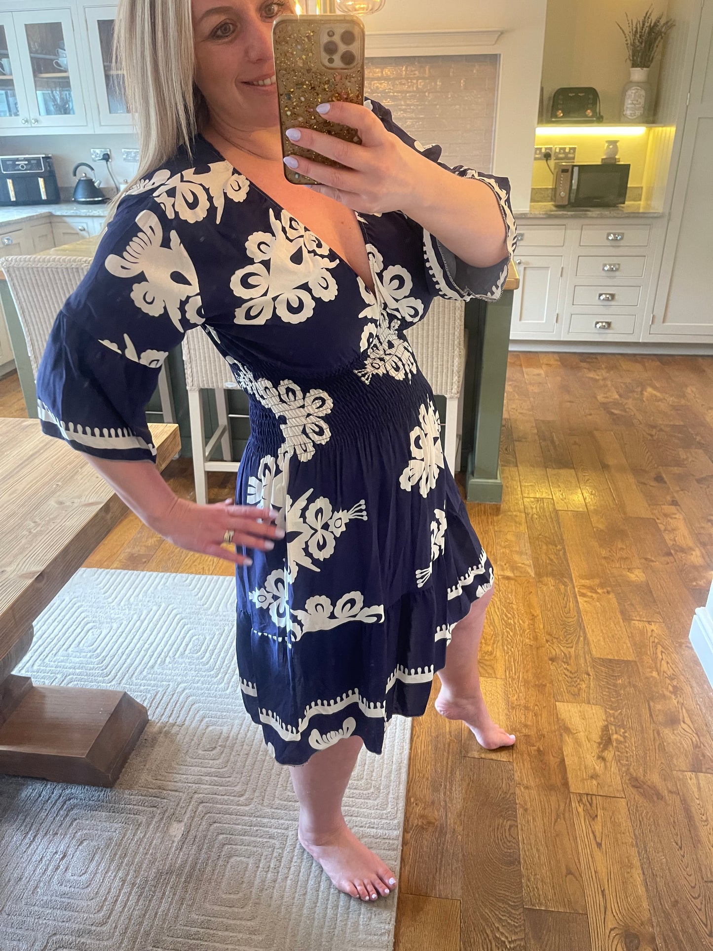 Savannah Dress - Navy